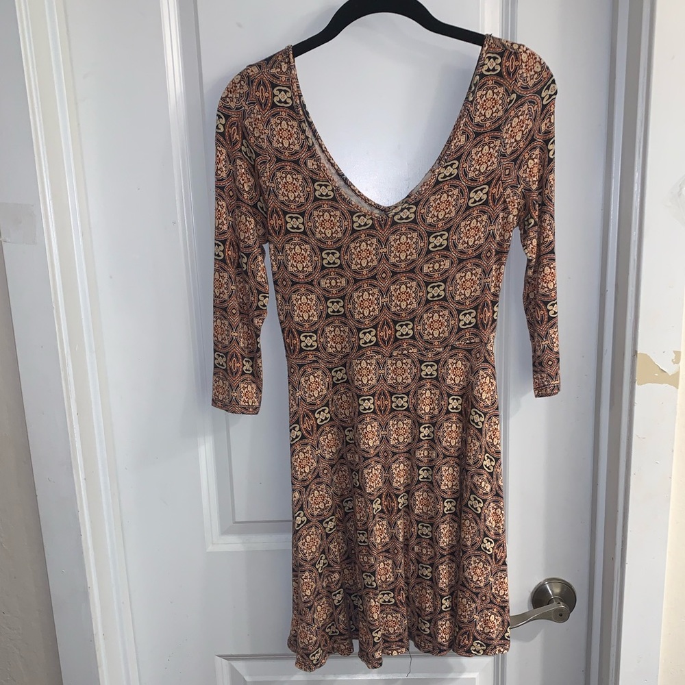 Abstract pattern soft dress